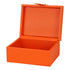 Orange Leather Box Set Geo Gold